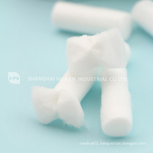 CE FDA ISO Approved Medical 100% bleached cotton absorbent dental cotton roll
